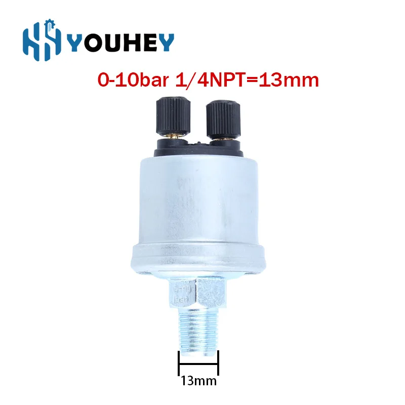 1/8NPT 0 to 10 Bar VDO Oil Pressure Sensor Switch Match With VDO Oil Pressure Gauge Diesel Generator Accessories Parts