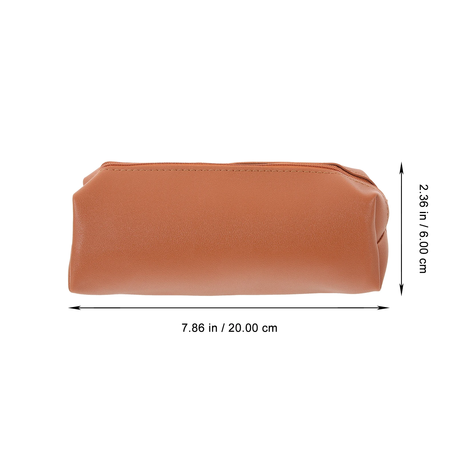 

Makeup Brush Brush Holder Simple Casual Unisex Brown Storage ganizer Pen Case Slim Travel Tool Pencil Pouch Small
