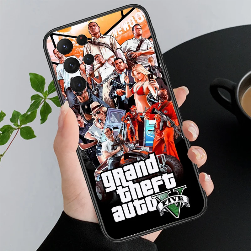 Rockstar gta 5 Grand Theft Auto Phone Case For Samsung A35 A55 A54 A15 A25 A05s A05 A22 A24 A52 A33 A34 M34 M14 M54 M23