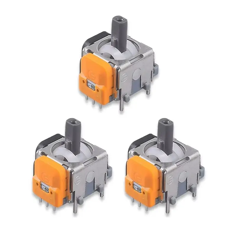 3pcs 3D Analog Thumb Joystick Module High-Precision Hall Sensor for PS4 Controller Replacement
