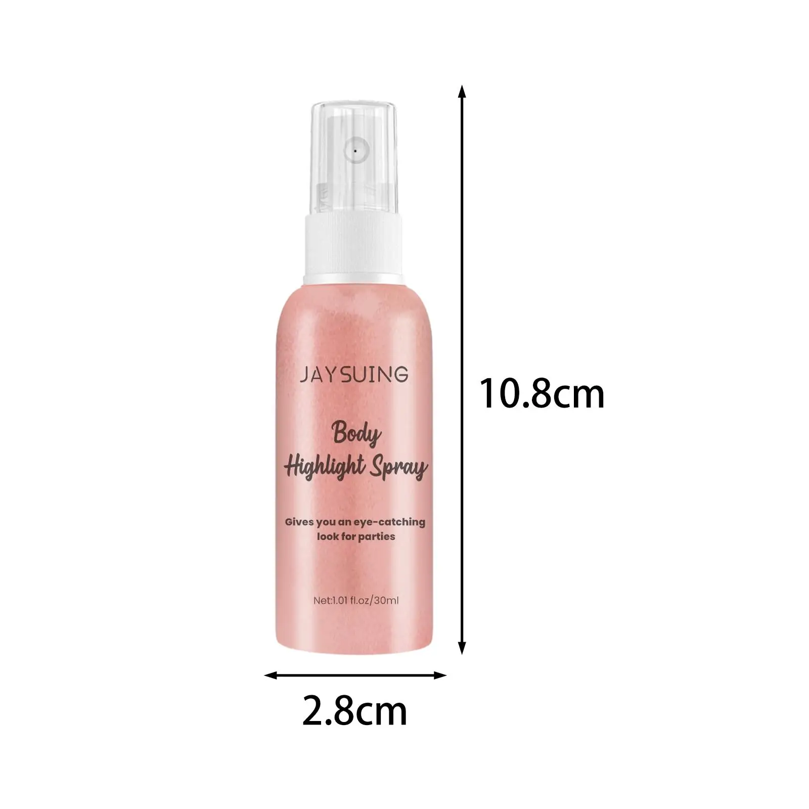 Spray brilhante do brilho do corpo para o cabelo e o corpo, secagem rápida, tamanho do curso, partido home, clubes nocturnos, vestidos do baile, Sparkly