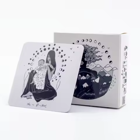 Dark Days Tarot Divination Edition Board Playing Games 78 Card Deck Inspired by Divine Feminine Energy 7.6x7.6cm English Visions