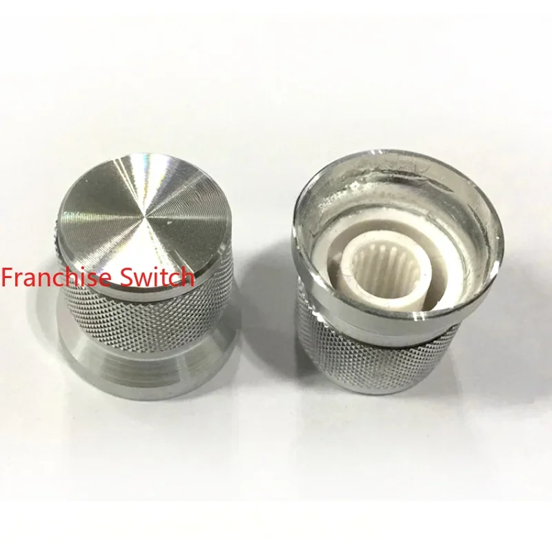 

10PCS Fine Workmanship, High-end Aluminum Alloy Knob 17-15x16mm Silver Bright Edge Cap Type Mesh Flower Shaft Hole Tooth