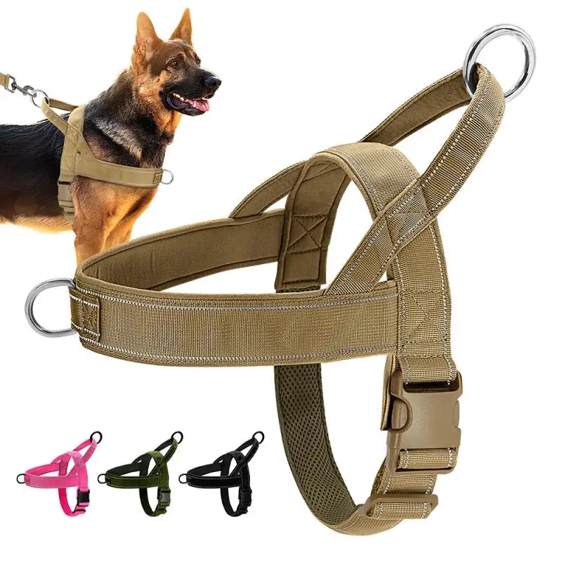 

Nylon Durable Dog Harness No Pull Pet Harness With Handle Reflective Training Harness For Small Medium Large Dog German Shepherd