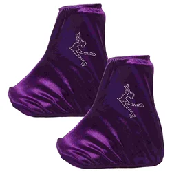 Capa de bagagem para skate, protetor de bota de gelo, sapato portátil, protetores de patinação, roxo, hóquei, criança