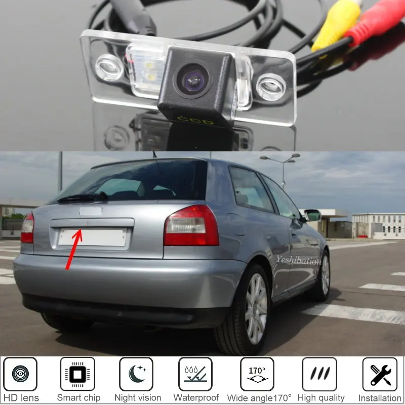 

Yeshibation HD Back Up Reverse Camera For Audi A3 S3 8L A4 S4 RS4 B5 8D 1994~2003 Rear View Camera / High Quality Car Camera