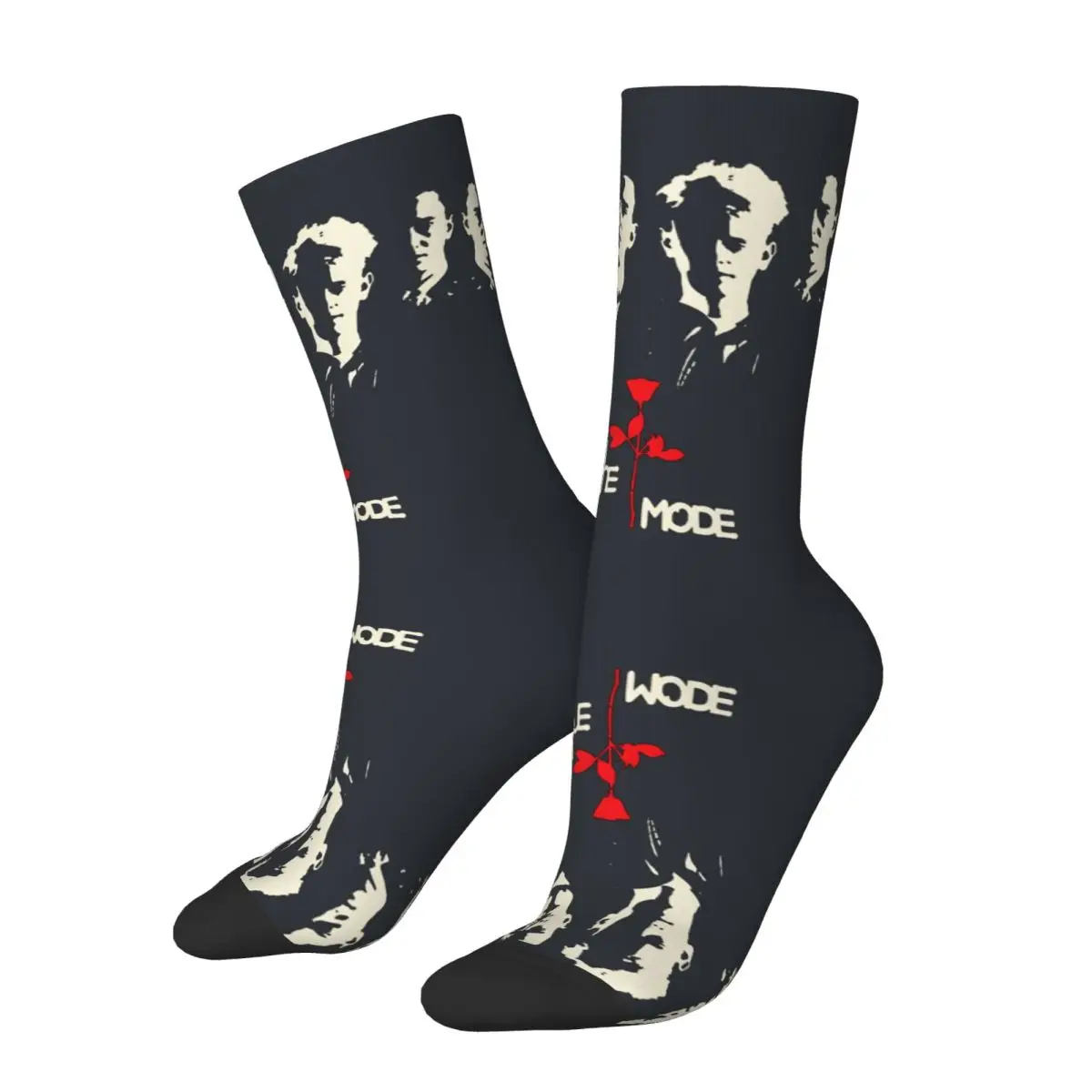 Hip Hop Retro Depeche _Mode Men's Socks Unisex Depeche-Mode-Band Harajuku Pattern Printed Novelty Crew Sock official-website