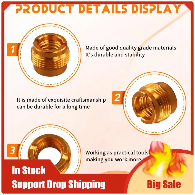 أفضل العروض 6 قطع أنثى الخيوط الجوز المسمار محولات ميكروفون حامل قصاصة محولات الجوز لميكروفون حامل ميكروفون