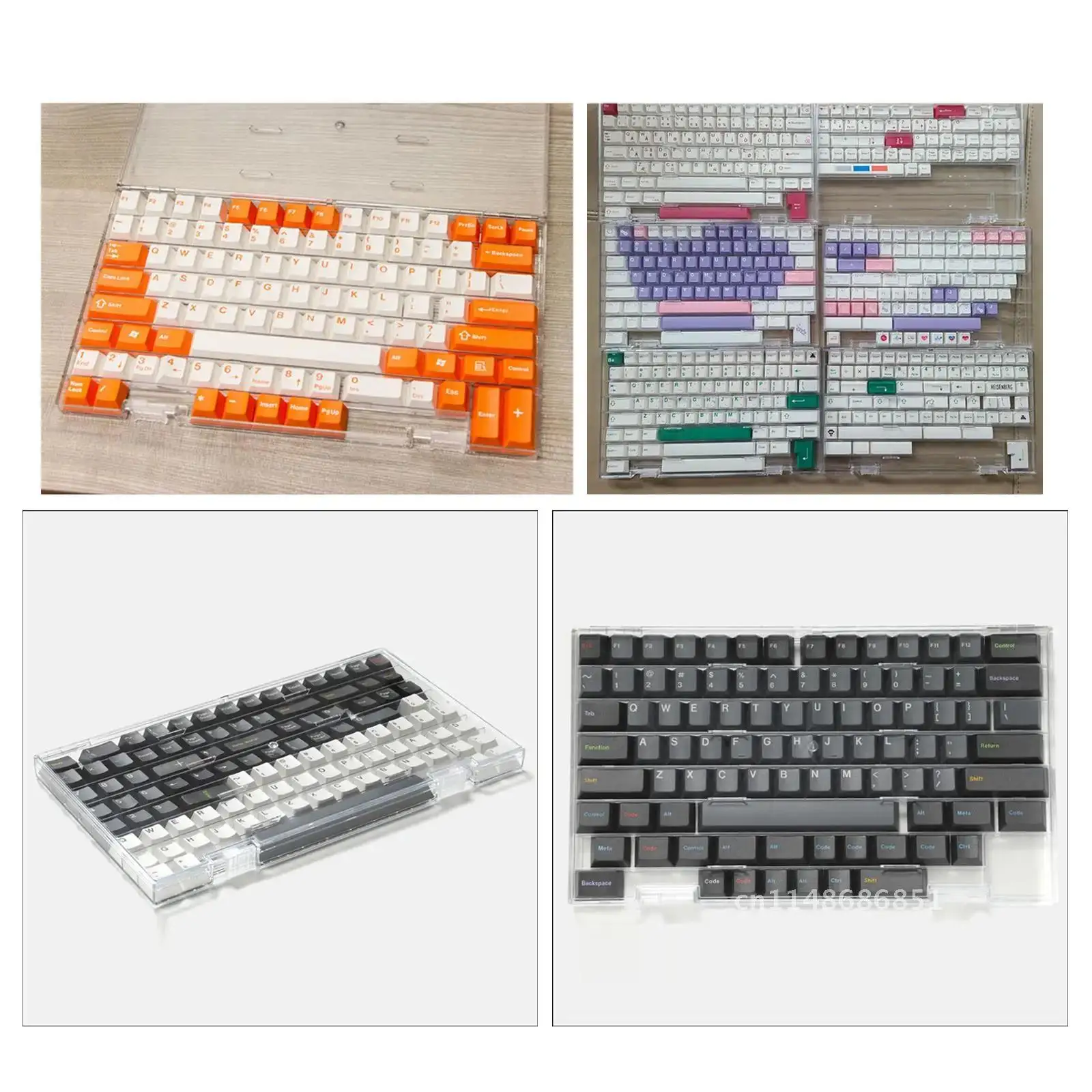 Key Caps Cherry XDA DSA Profile Transparent Storage Box Display