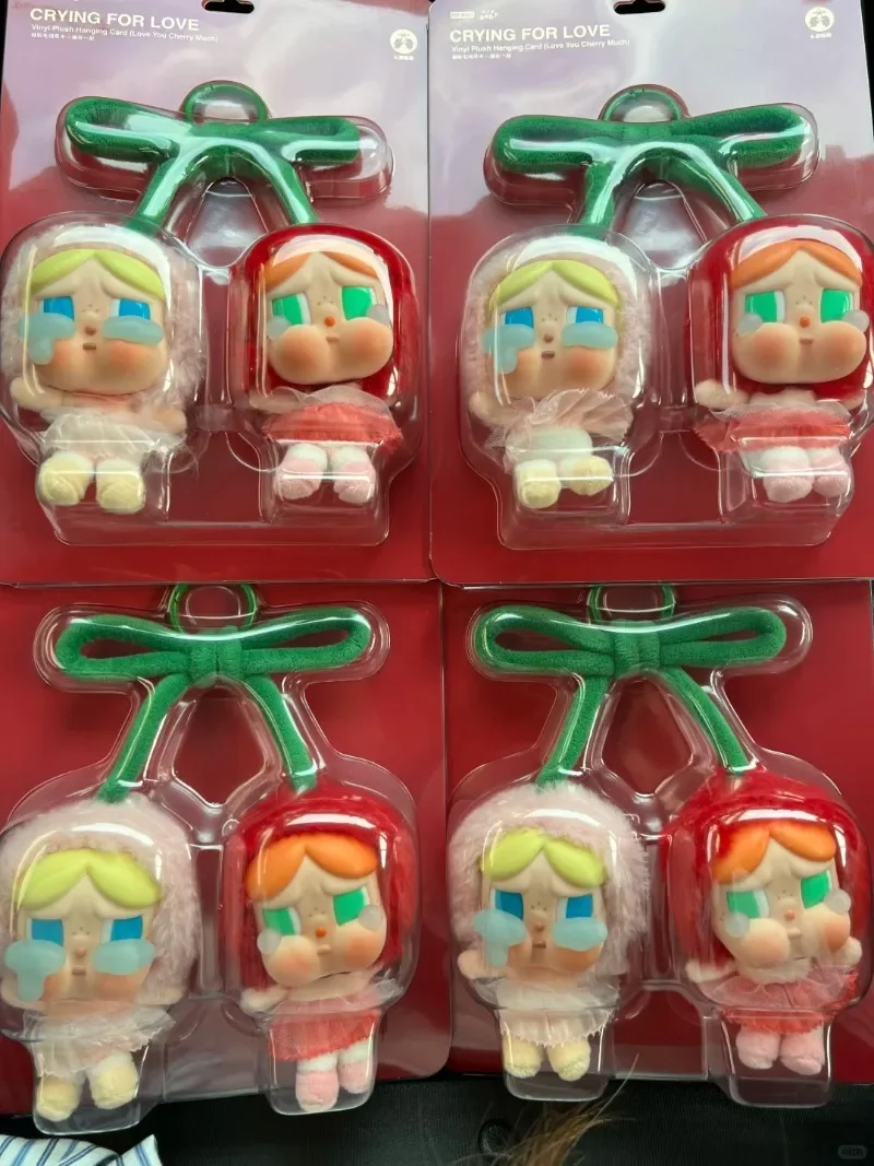 البوب مارت الأصلي كريبيبي الحب دموع الله الفينيل صندوق أعمى بطاقة معلقة الكرز Labubu المجموعة الأصلية نموذج مفاجأة الهدايا
