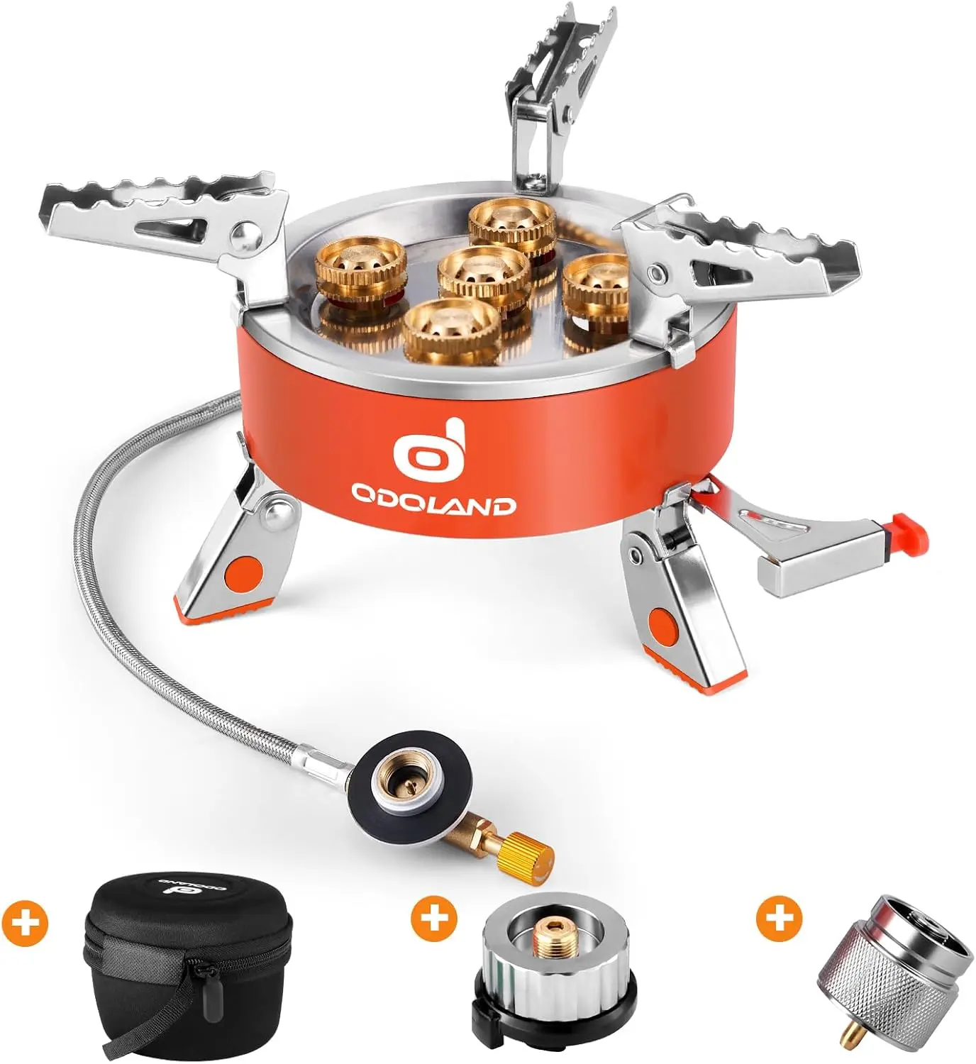 

9000W Portable Camping Stove, Lightweight Collapsible Backpacking Stove with EVA Case for Outdoor Cooking