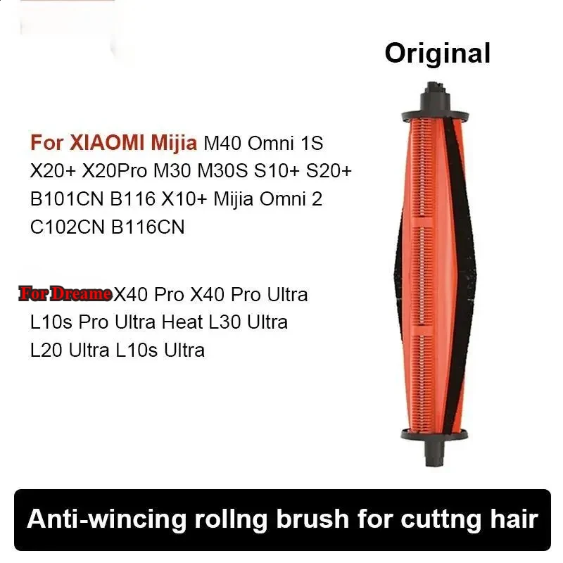 For Original Cutting Hair Anti-Tangle Roller Brush For XIAOMI Mijia M40 Omni 1S B116 X20 + / X20 Plus M30S D103CN  S20+ parts