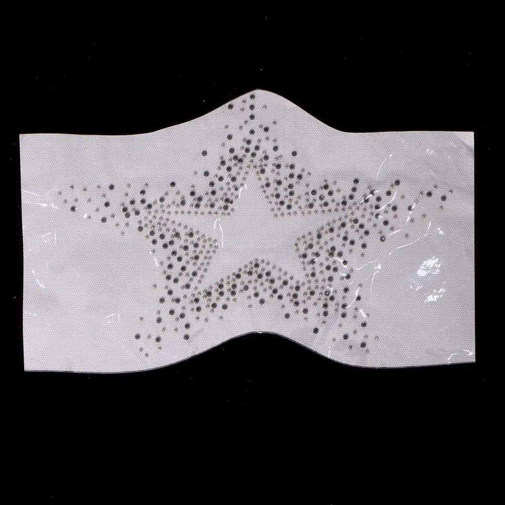 1 sztuka z motywem Rhinestone gwiazda Hotfix 298X190 Mm aplikacja naprasowana cyrkonie do spodni t-shirt sweter dekoracja płaszcza