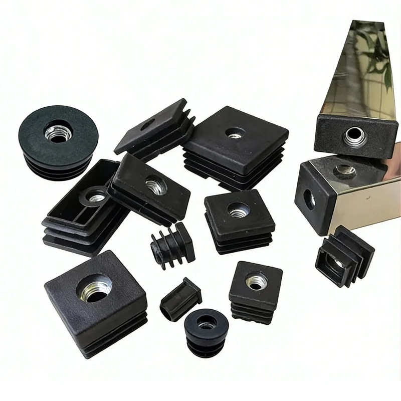 

Пластиковая буферная накладка со встроенной резьбовой металлической гайкой, противоскользящая амортизирующая подставка для ног для мебели/оборудования