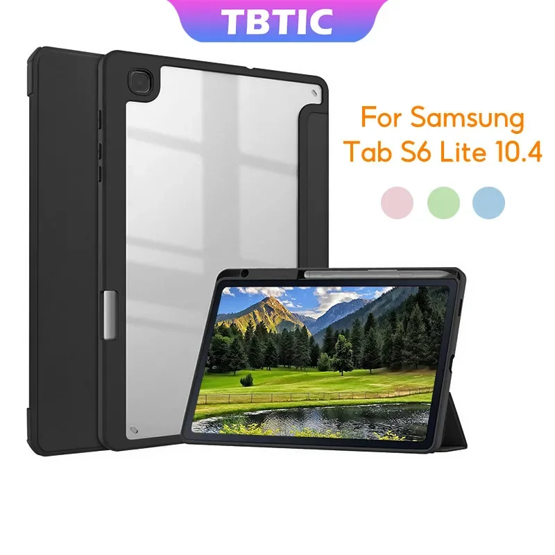 

TBTIC For Samsung Tab Case S6 Lite P620 P625 2024 P613 P619 P610 P615 10.4 with Pencil Holder Slot