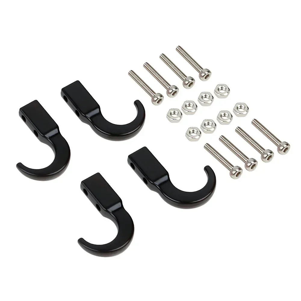 Rc Car Metal Tow Hook Chain Decoration For 1:10 Rc Rock Crawler  Trx-4 Axial Scx10 90046 Wraith D90 Tf2 Tamiya Cc01