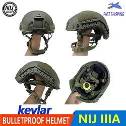 Ballistics ACH High-Cut Tactical Ballistic Helmet NIJ IIIA Helmet Aramid Kevlar Safety Helmet NIJ IIIA FAST Ballistics Helmet