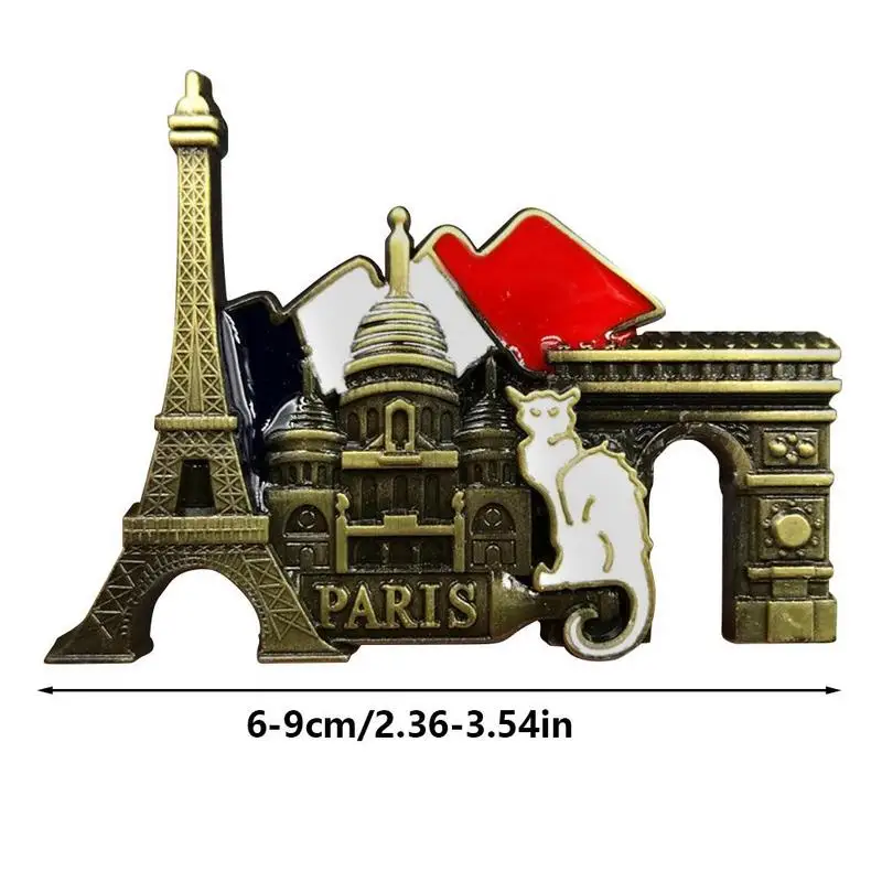 Paris France Ei-ffel Tower Triumphal Arch European Refrigerator Magnetic Fridge Magnets World Tourist Souvenir Collection Gifts