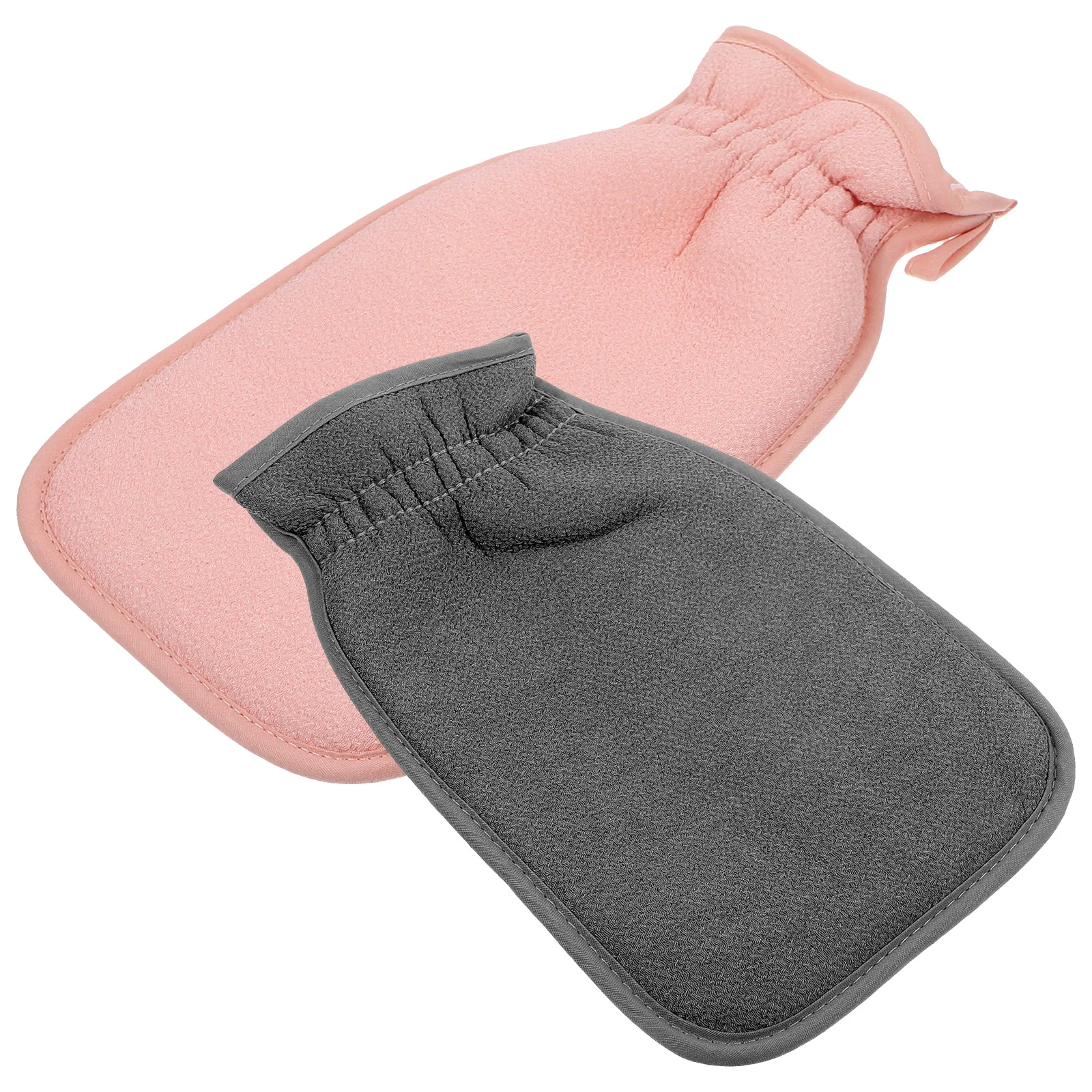 2 Stuks Schone Badhanddoek Exfoliërende Handschoenen Douche Washandjes Frosted Body Scrubber Stof Man