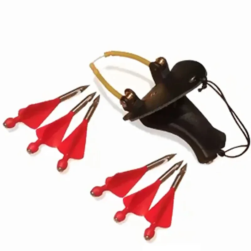 Outdoor Pulley Slingshot Suitable for Three Tail Darts Speargun Great Pulling Power Catapult Fish Shooting Dart Tool Parts