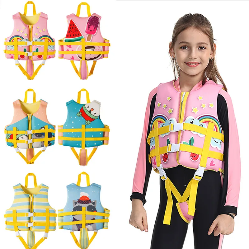 

Big Buoyancy Children'S Life Jacket Safety Snorkeling Swimming Aid Warm Drifting Vest Water Sports Kayaking Boating Life Jacket