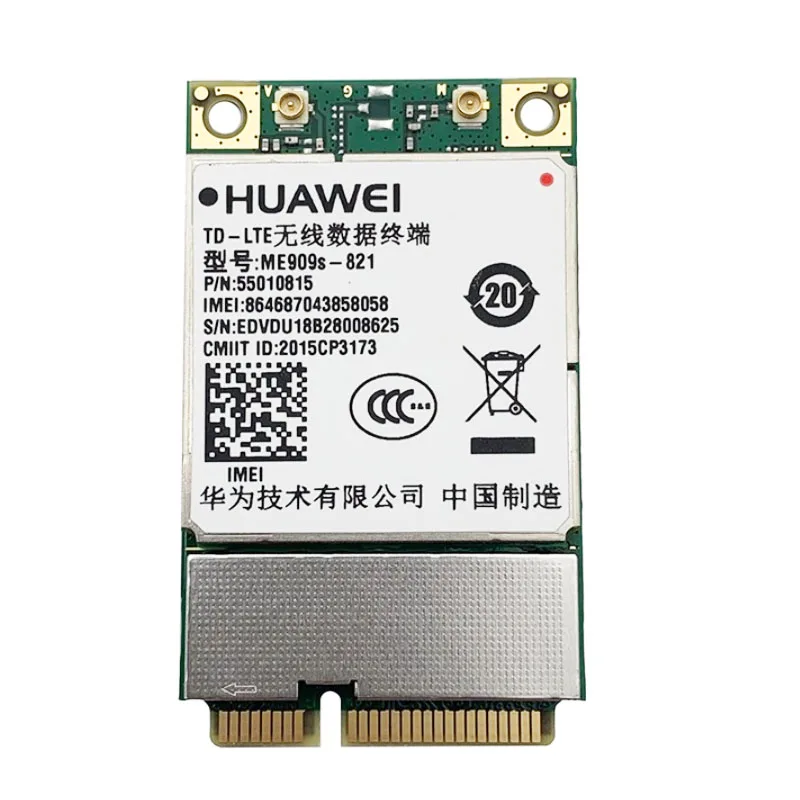 ME909s-821 4G LTE Module FDD-LTE TDD-LTE Mini PCI-E Cat4 4G Card For B1 B3 B5 B8 B38 B39 B40 B41 For  All 4G Internet Access