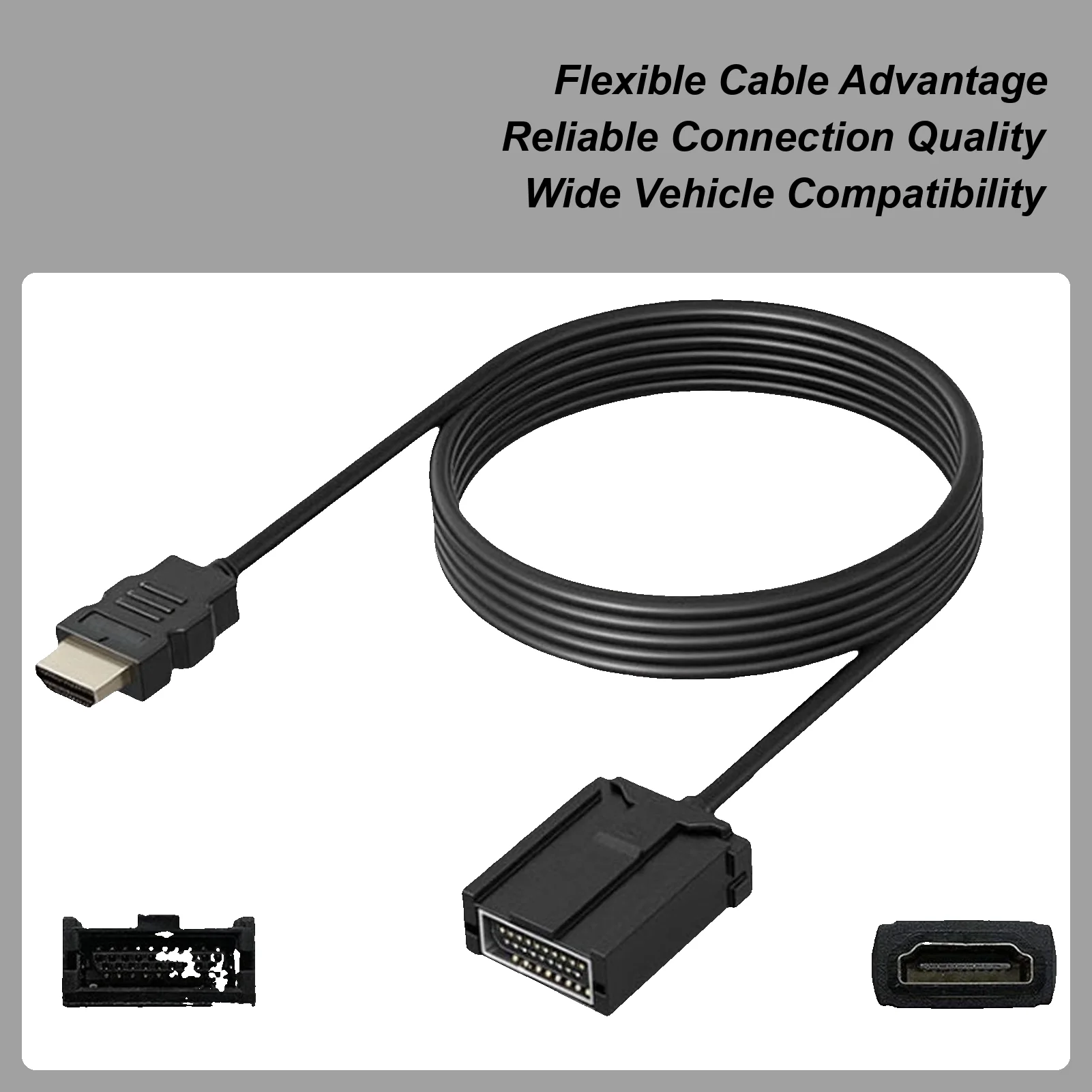 

Audio Receiver Cable For Car High-definition Stable High-Speed Auto Auxiliary Parts Audio Connector Cable For Player Camera Trip