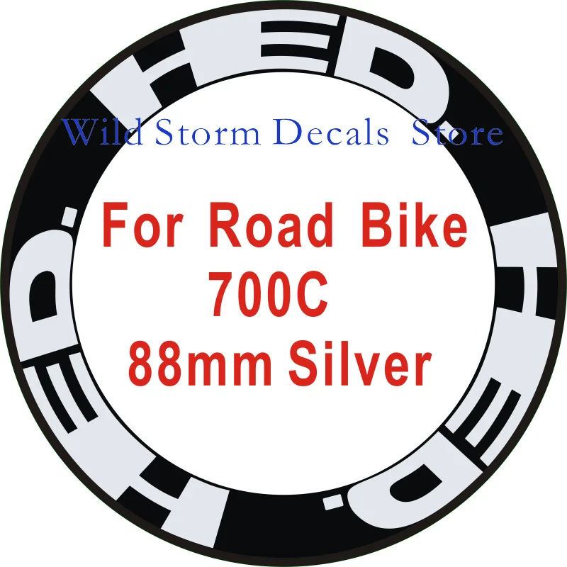 12pics/set HED 4Colors Wheel Sticker Road Bike 700c Wheel Stickers Wheel Rime Decorative Stickers Bicycle Decals Cycling Film