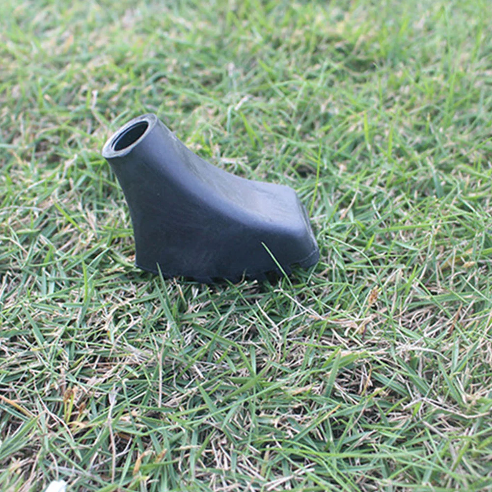 

8pcs Trekking Pole Tip Covers Black Plastic Anti-Slip Foot Protectors For Hiking Poles Walking Sticks Crutch Skid-Proof