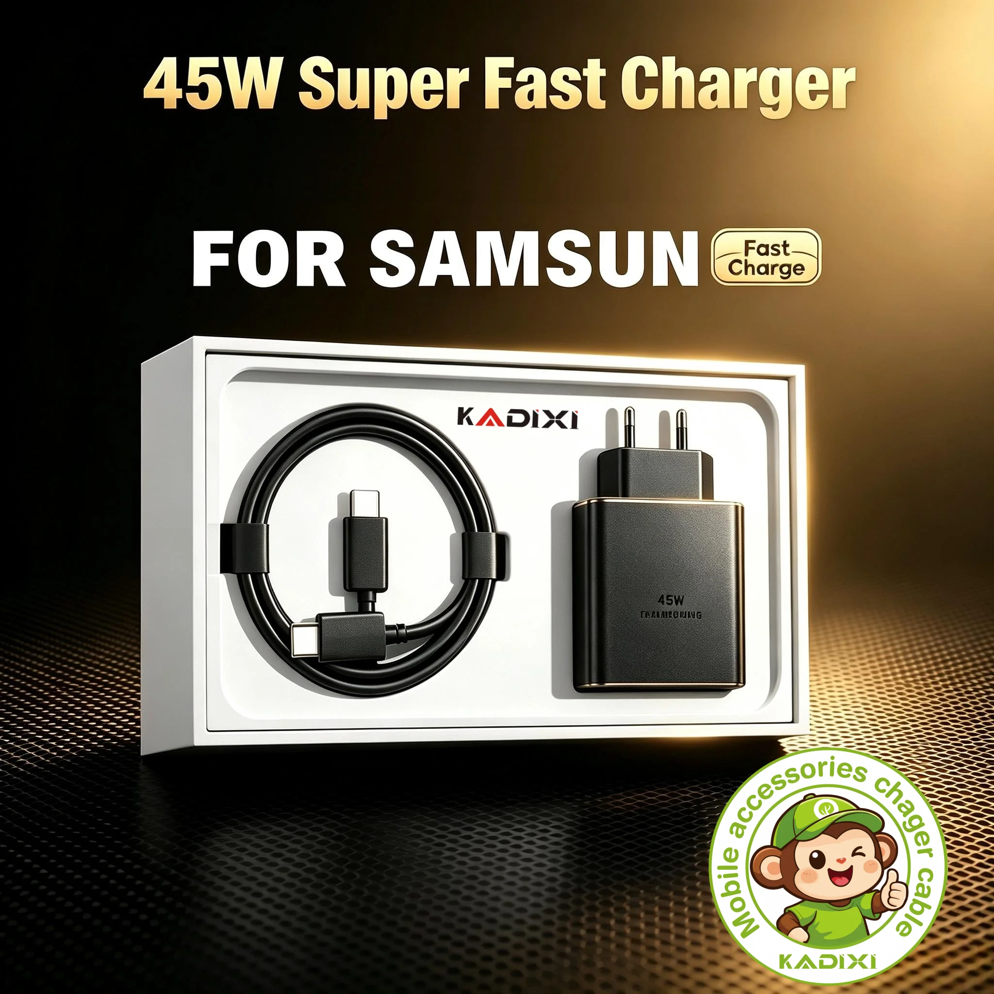 45W PD USB-C Superschnelles Ladegerät für Samsung Galaxy S24 Ultra S23 S22 S21 Plus Note10 A54 A34 5A Schnellladung Typ-C Datenkabel