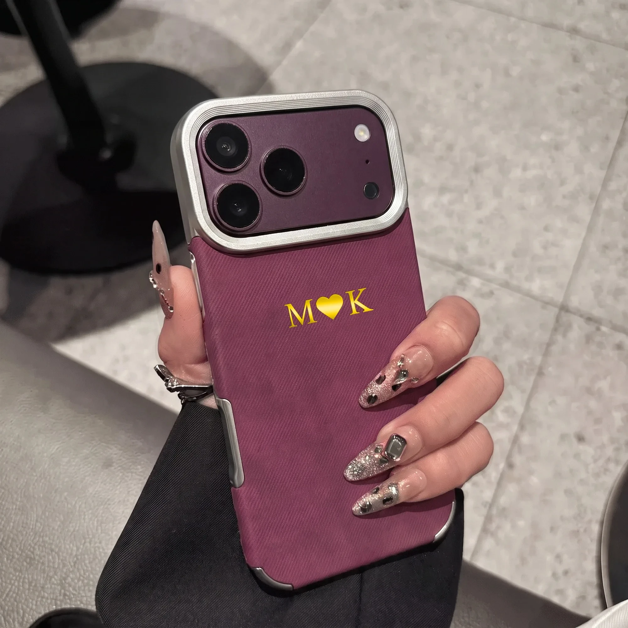 Custom Name Luxury Plating Cowboy Pattern Faux Leather Case for iPhone 18 17 16 15 14 13 Pro Max DIY Letter Hot Foil Engraved