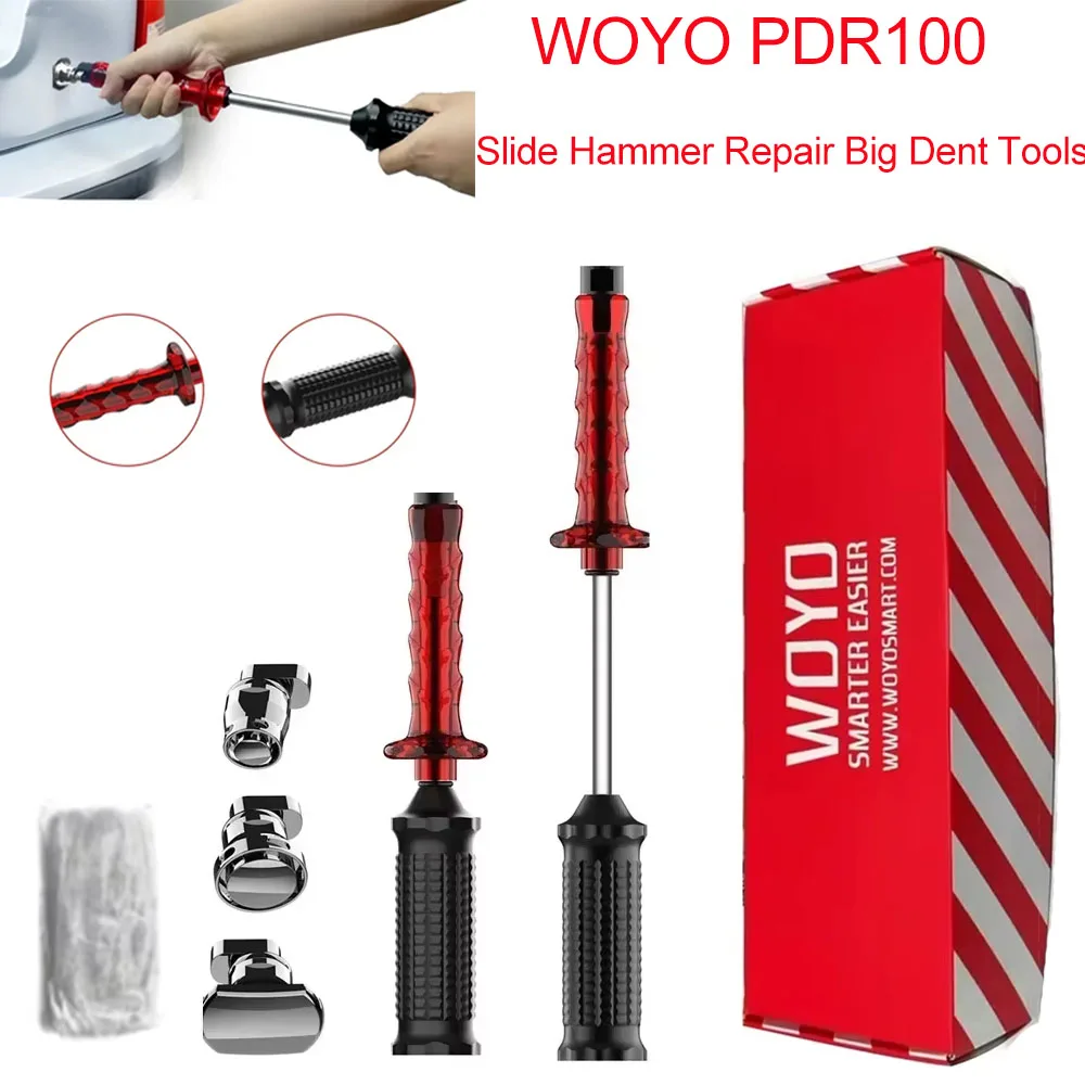 WOYO PDR100 Paintless Cold Glue Dent Car Repair Tools Pulling Kit Slide Hammer Hail Pits PDR Repair Tools Car Sheet Metal Tools