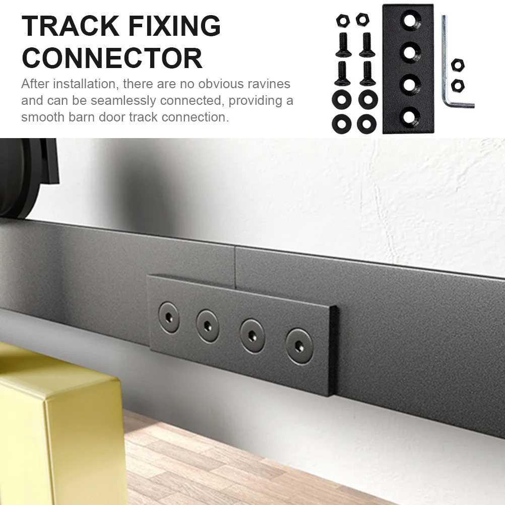 1 مجموعة المسار اتصال لوحات الكربون الصلب الثقيلة شقة إصلاح لوحة لباب الحظيرة سلس الانضمام 4 حفرة هدفين بين قوسين