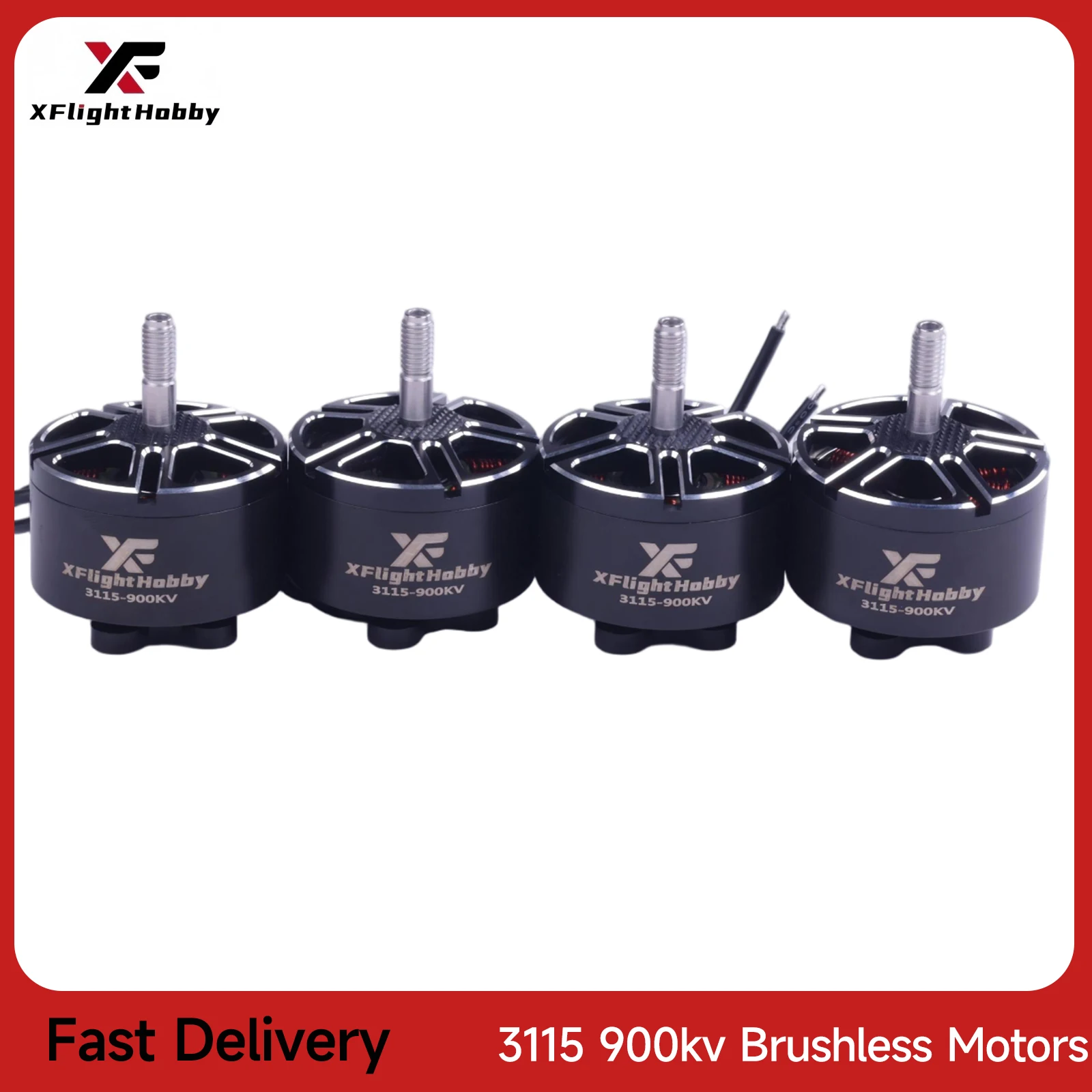 

XFlight Hobby 4 шт./лот 3115 900KV 6s бесщеточный двигатель для FPV Freestyle 9/10 дюймов дальнего радиоуправляемого дрона