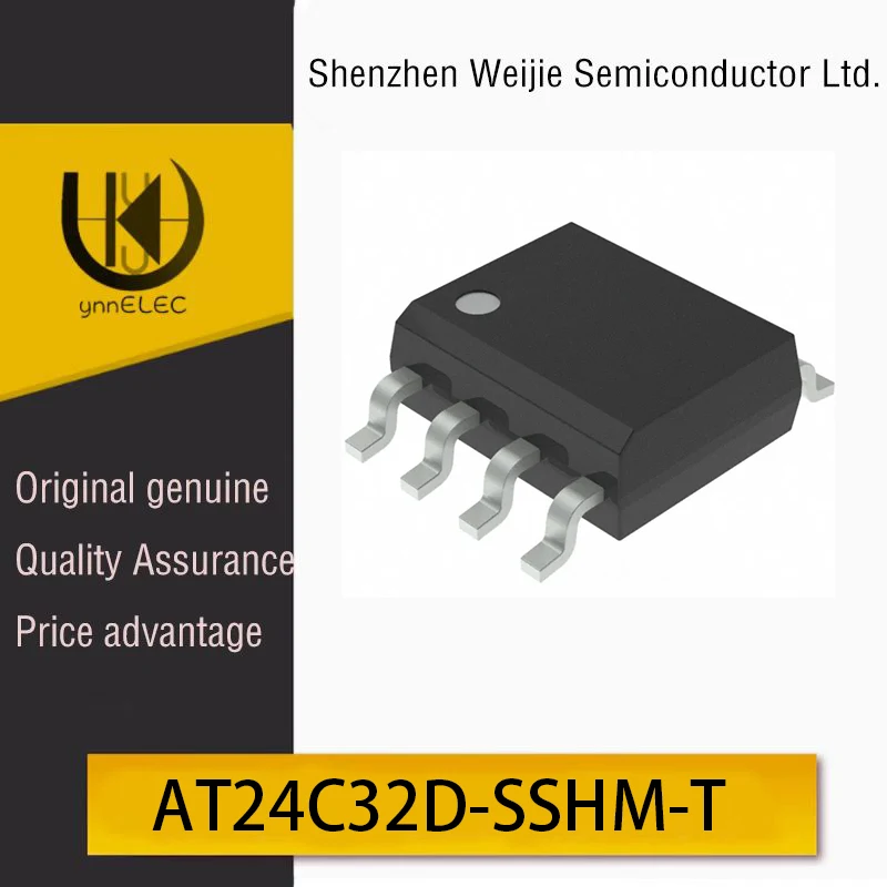 Original AT24C32D-SSHM-T 32Kbit Serial EEPROM Memory I2C 1.7V-5.5V 1MHz SOIC-8