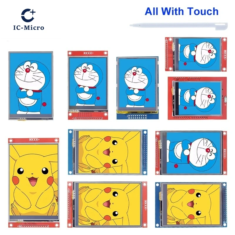 2.4/2.8/3.5/4.0Inch SPI TFT LCD Screen Colorful Touch Display Module Interface SPI ILI9341 ILI9488 480*320 240*320 For Arduino