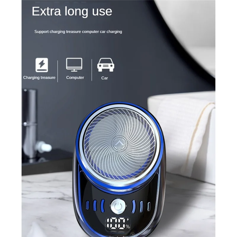 

INLIG-электрическая бритва USB перезаряжаемый цифровой дисплей для мужчин дорожная портативная съемная бритва триммер для бороды