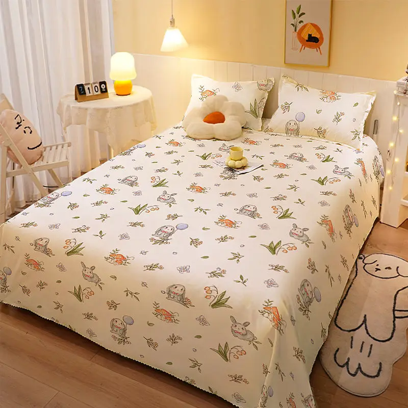 Double Bed Household Bed Sheet Single Piece Student Dormitory Quilt 1.0 Meter Sanded Kang Sheet