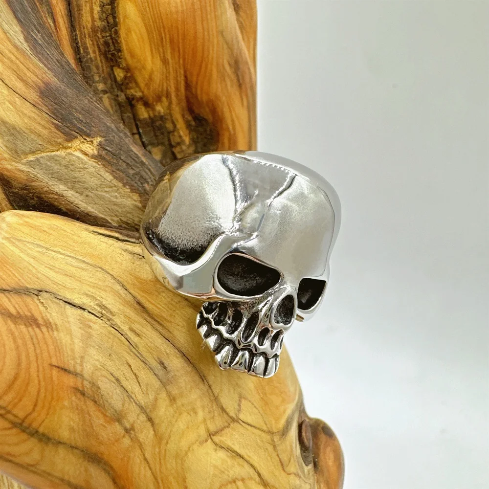 Biker Skull Ring 316L Stainless Steel Jewelry Street Party Punk Men Fashion Ring