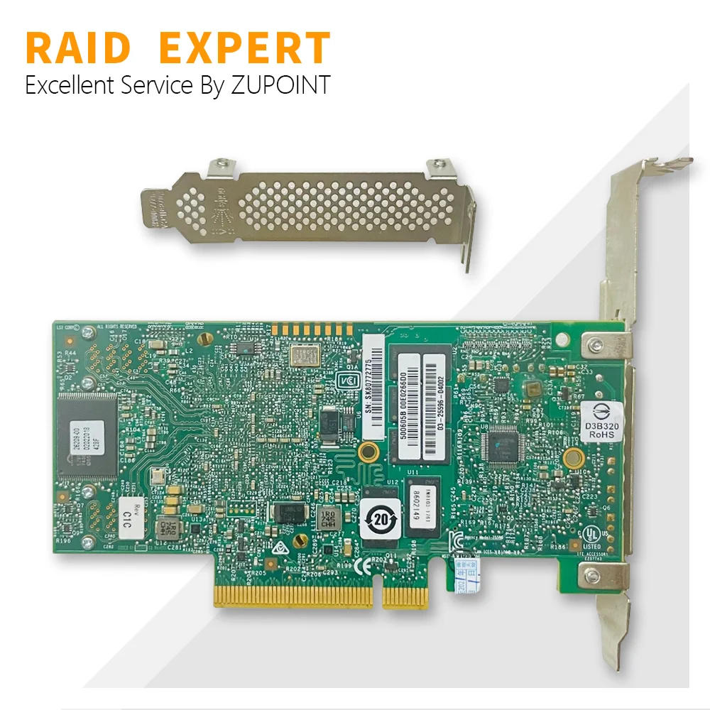 Imagem -06 - Placa Gráfica Zupoint-lsi 93628i 1gb de Ram 12 Gbps Pci e Mais Sff9643 Sata Mais Bbu