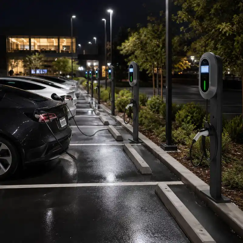 Smart 20KW 30KW DC Fast EV Charger CCS1 Type 1 OCPP 16J Network LCD Display IP54 Protection Customized Commercial Design