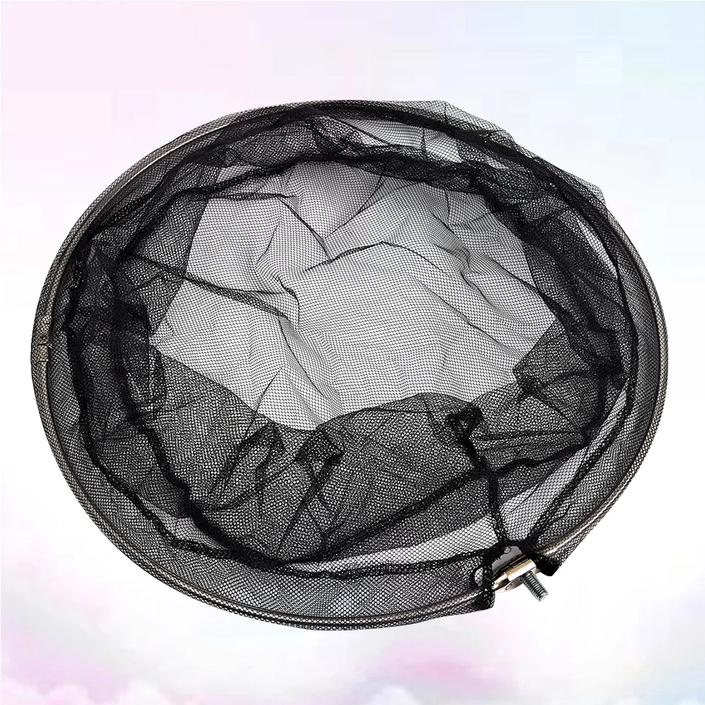 40cm Stainless Steel Frame Landing Net Dense Hole Nylon Professional Anti Corrosion Seawater River Boat Fishing Fits 8mm