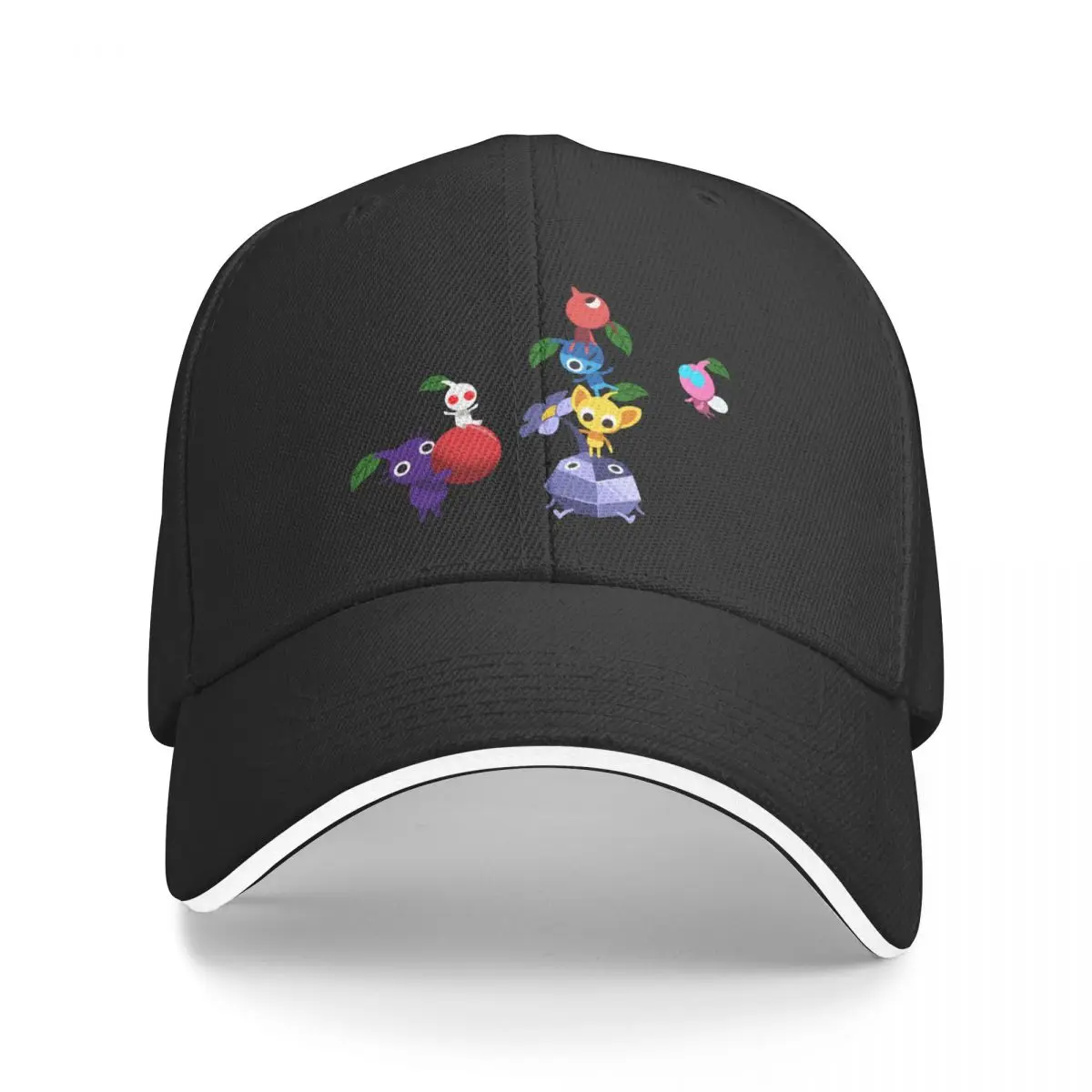 

PIKMIN - Collage of Characters (on Grey) Baseball Cap Snapback Cap Luxury Hat party Hat Women Caps Men's