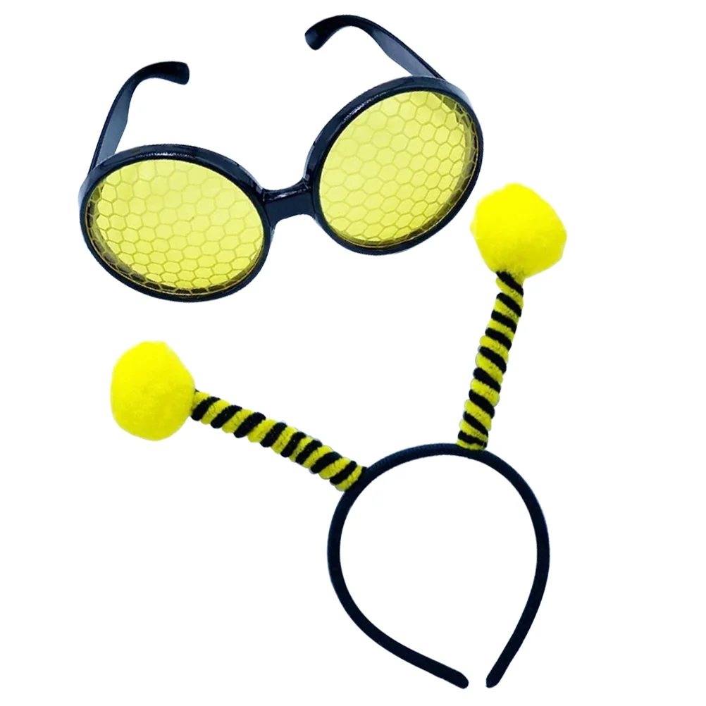 

Bee Headband Glasses Cosplay Costume Prop Summer Apparel Adults Sunglasses Festival Plastic Carnival Halloween Miss