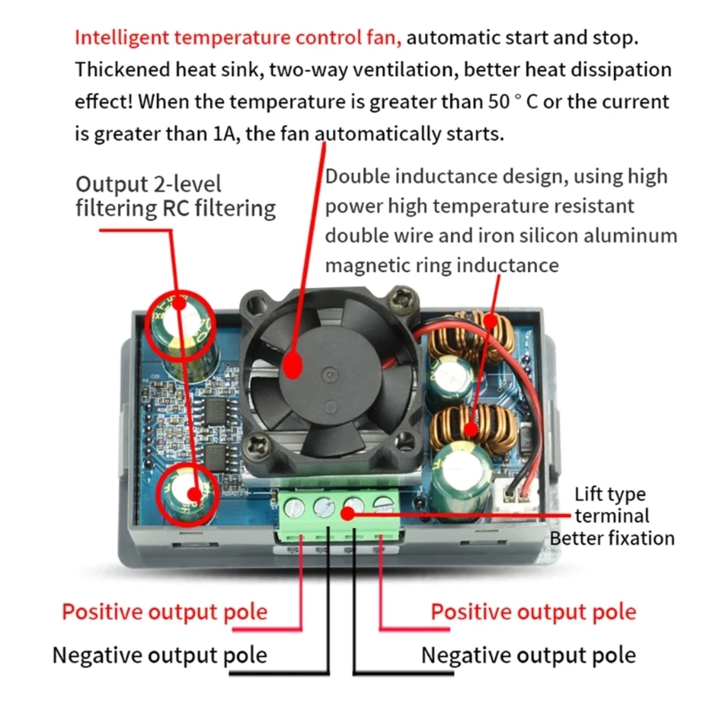 SK80H Digital Control CC-CV Adjustable Regulator Module DC-DC Power Supply 80W Solar Module