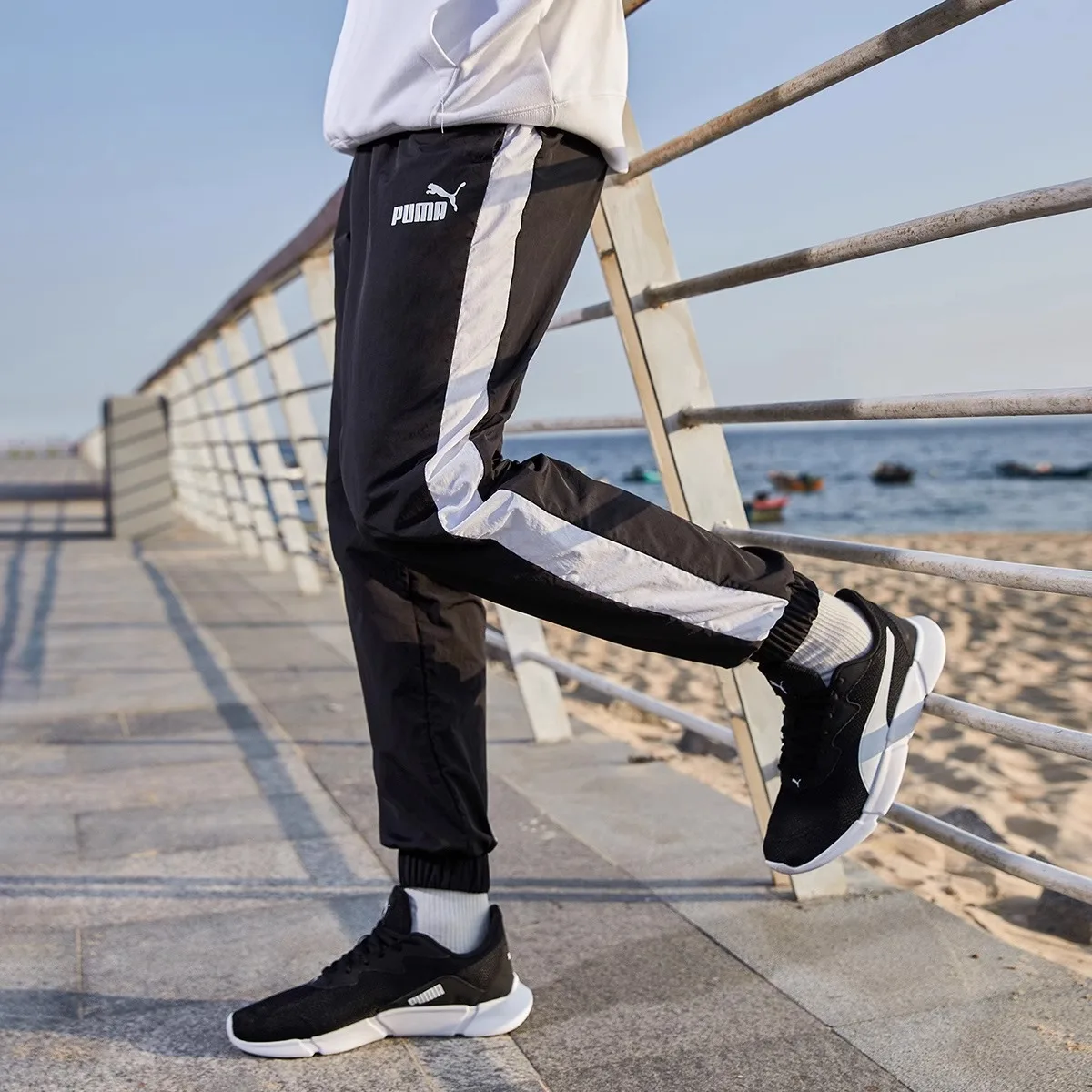 

Puma Black Puma Sports Pants Casual Woven Trousers Men's Pants 53256001