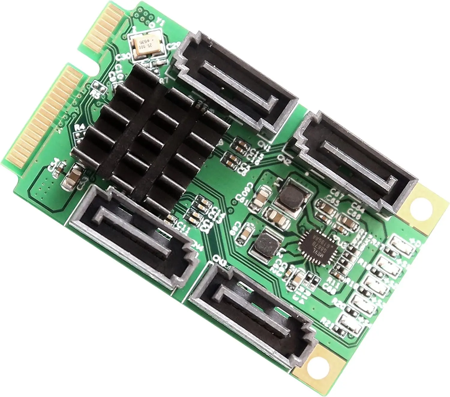 Mini PCI-E To SATA3.0 Expansion Card Sata Serial Port Card Mini PCI-E Hard Disk Expansion Card  4-Port