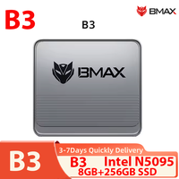 BMAX B3 Mini PC Windows 11 Pro Intel N5095 8GB RAM DDR4 256GB SSD Intel 11th Gen UHD Graphics 1000Mbps Ethernet