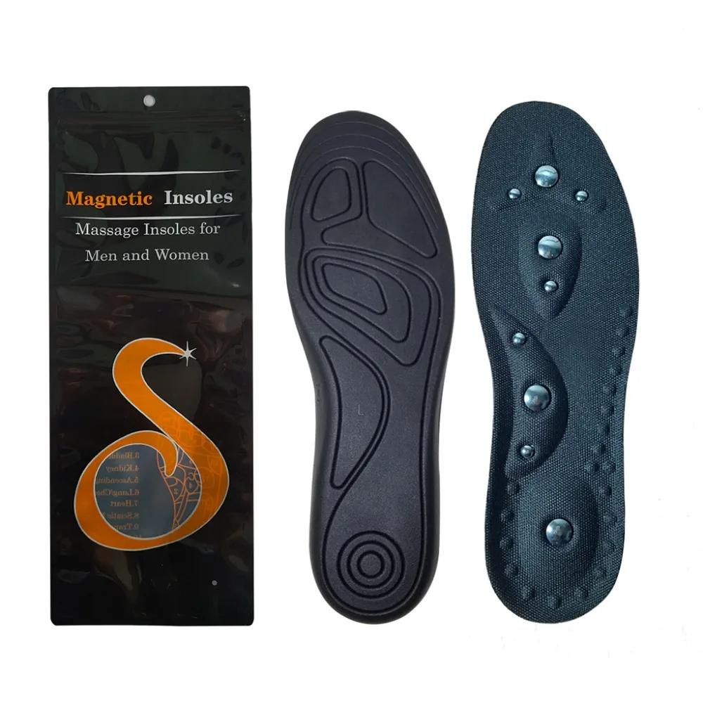 EVA Magnetic Therapy Insoles Pain Relief Breathable Orthopedic Insoles Slimming Shock Absorbing Reflexology Insoles Foot Care