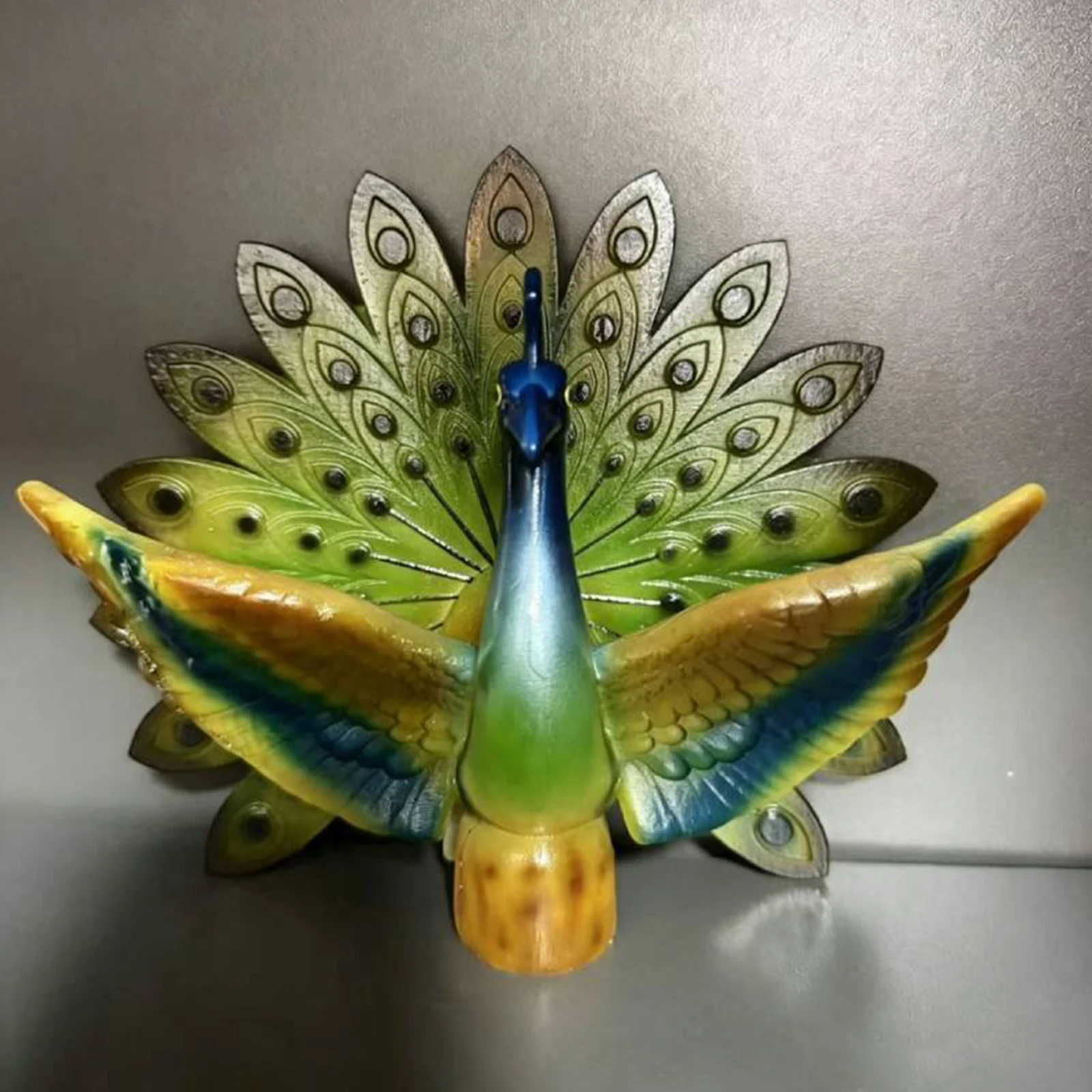 Escultura Solar de Pavo Real p - Outdoor Lighting Yard Stakes reseña y precio